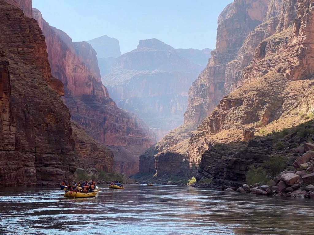 boat ride with paddle boarding in the colorado river