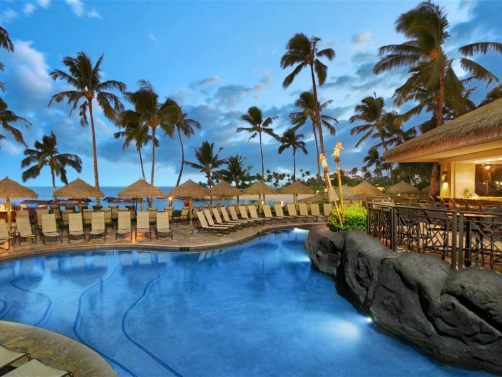 ko olina pool and bar timeshare rentals hawaii