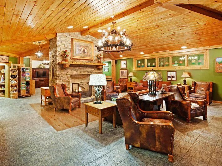 lobby at smoky mountain resort