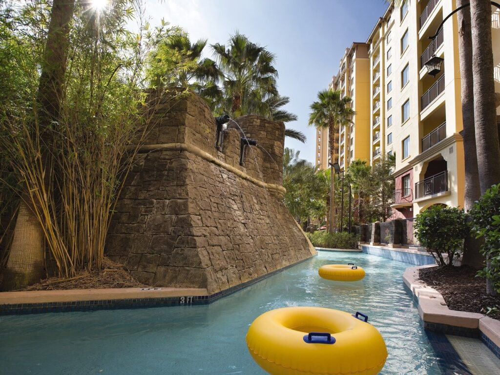 lazy river at wyndham bonnet creek timeshare resort